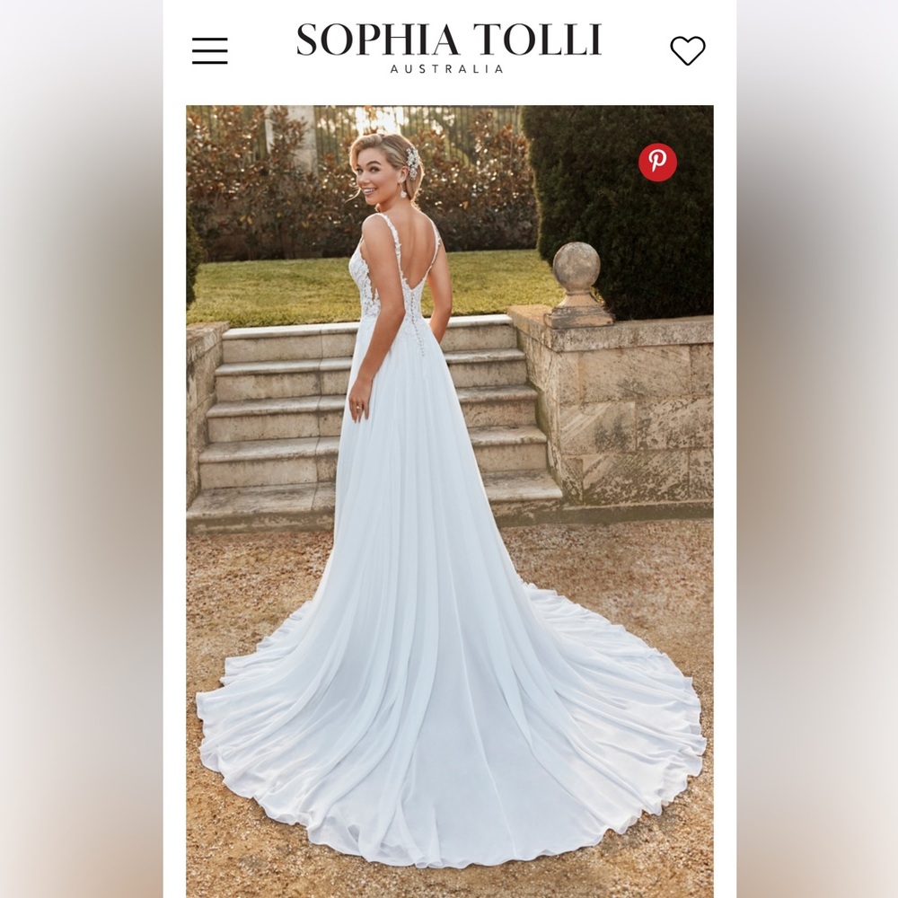 Sophia Tolli Piper wedding dress - size 16 never worn